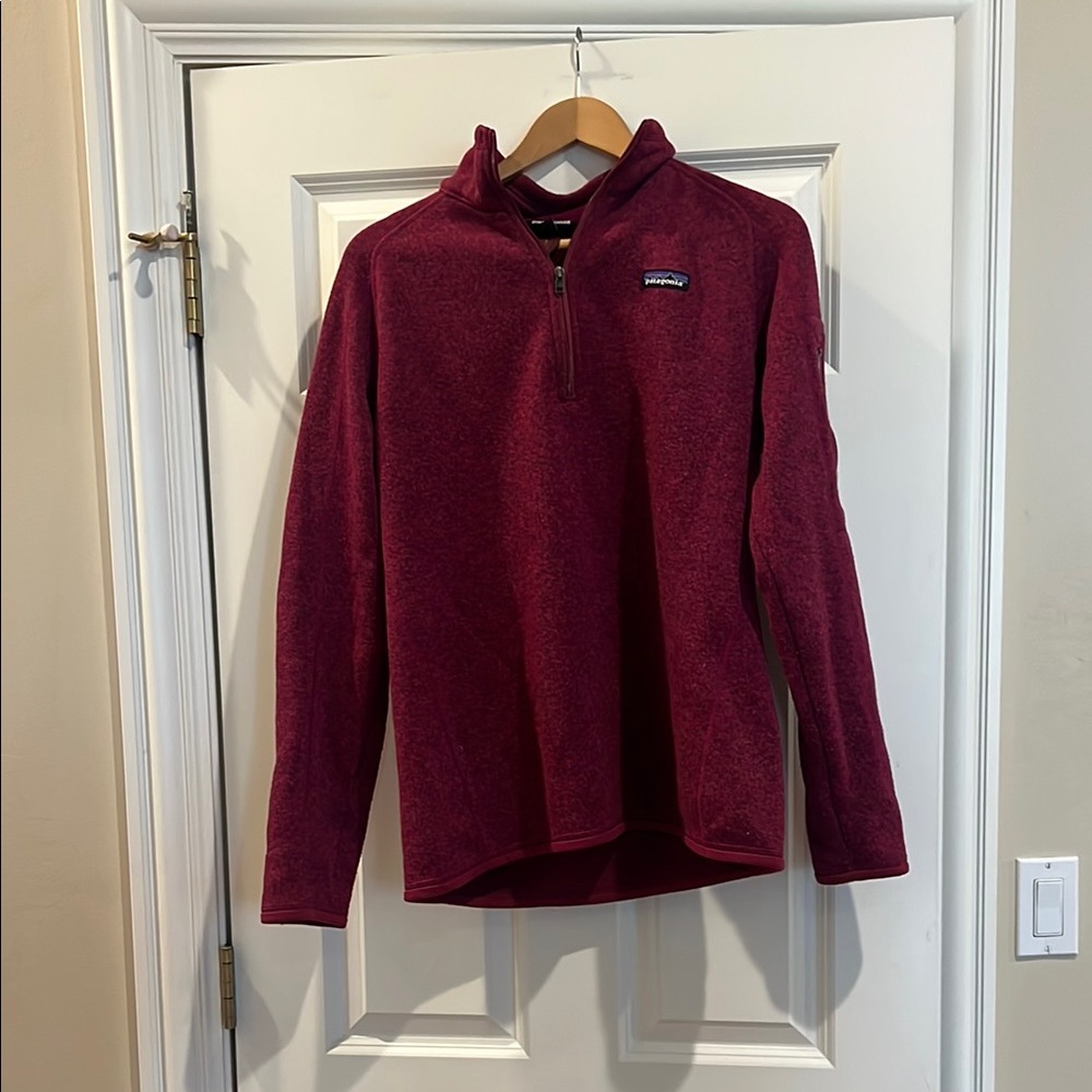Patagonia Magenta Quarter-Zip Fleece